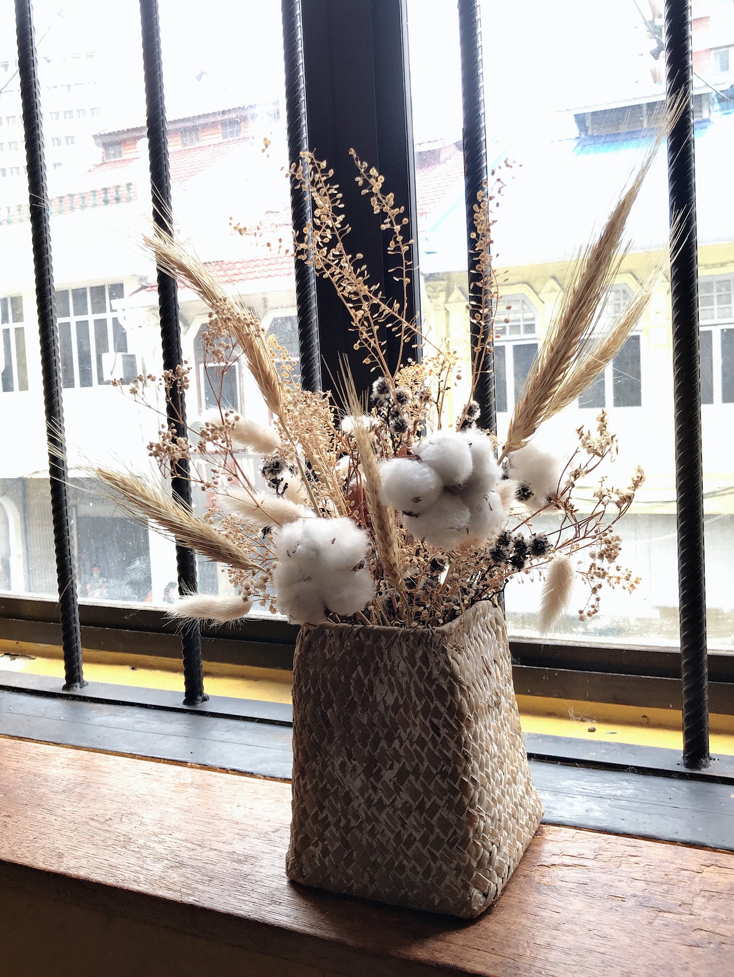 Square Flawer Basket (White)