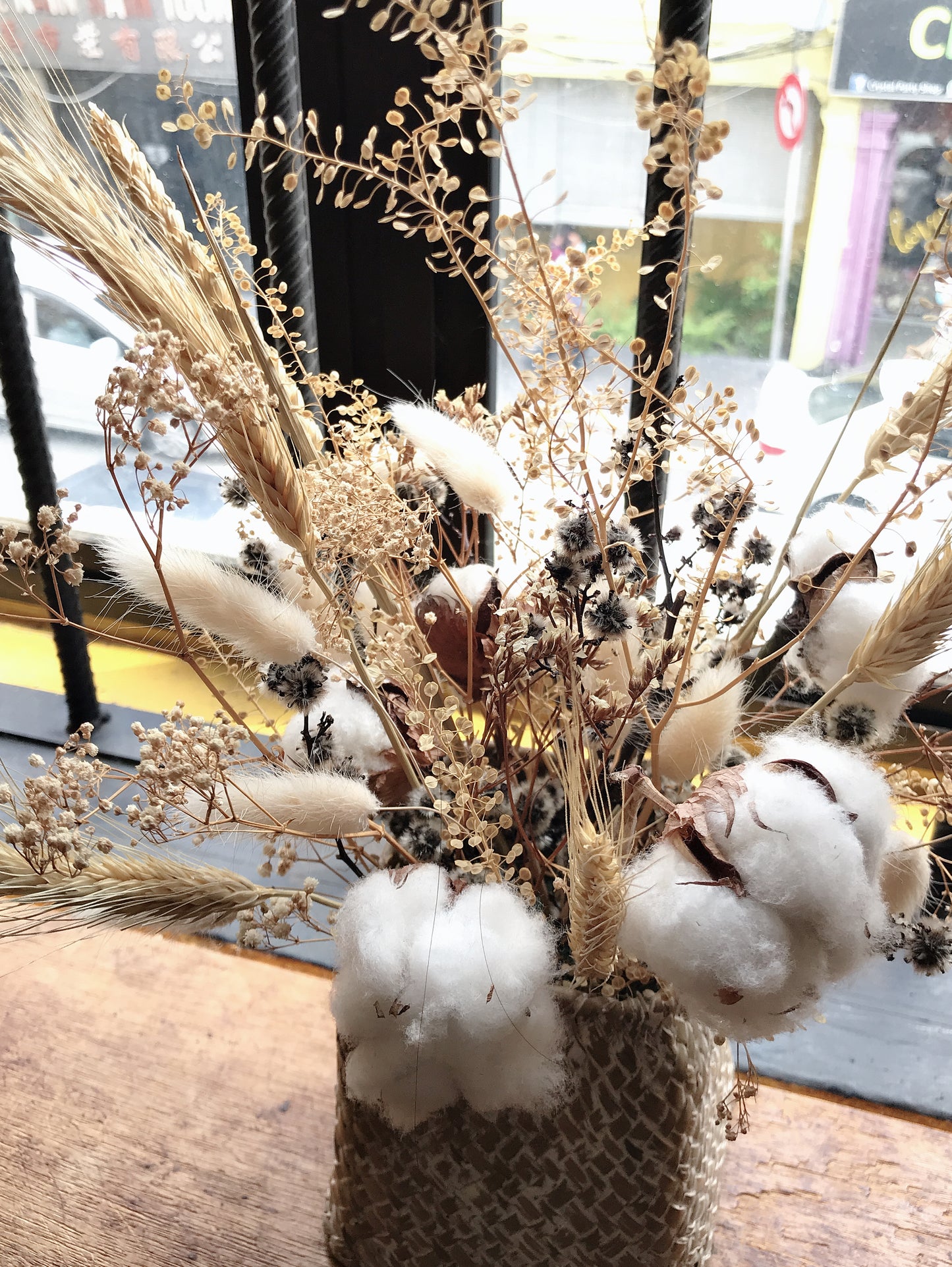 Square Flawer Basket (White)