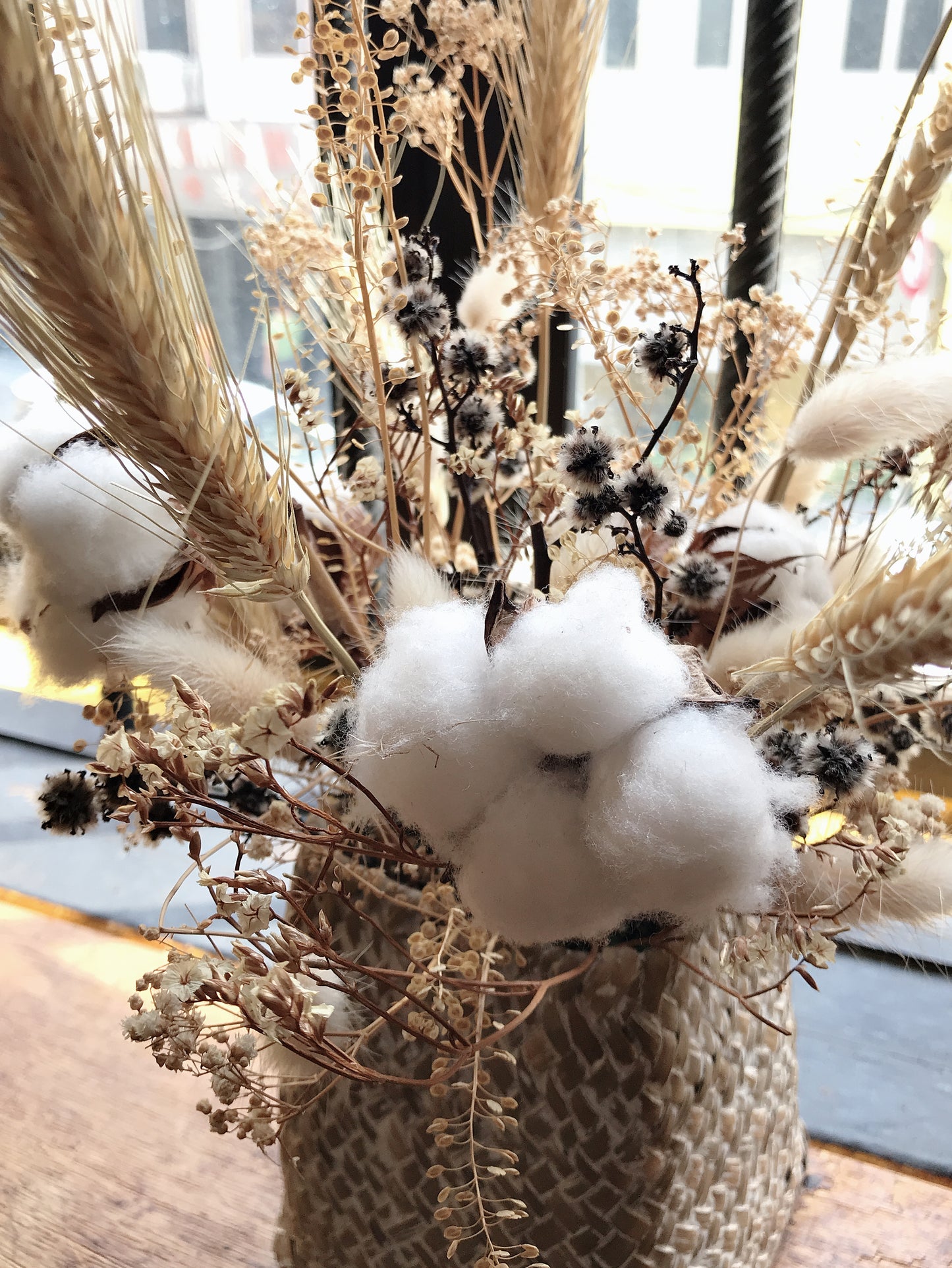 Square Flawer Basket (White)