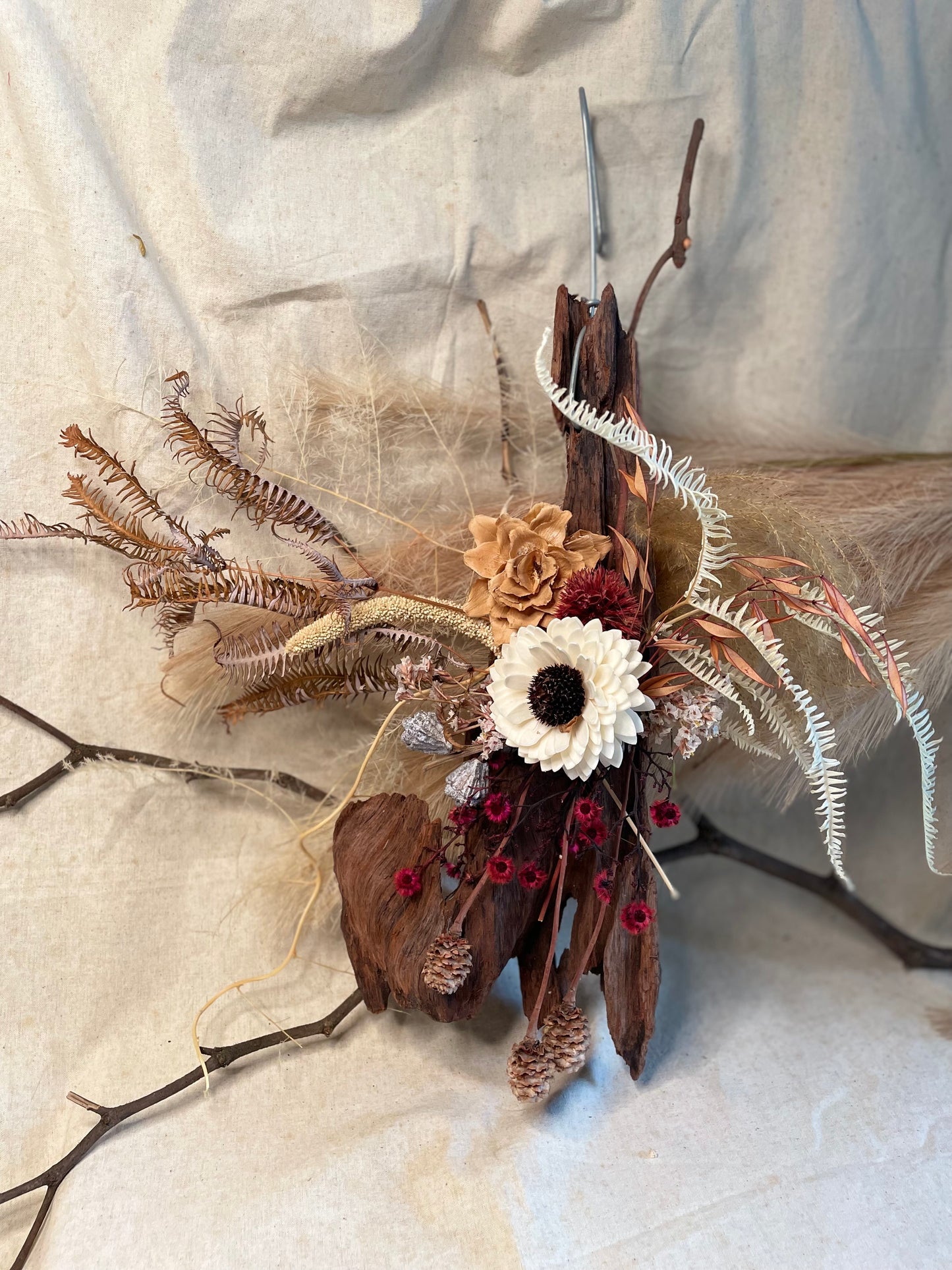 Hanging Flawer Wooden Ornament