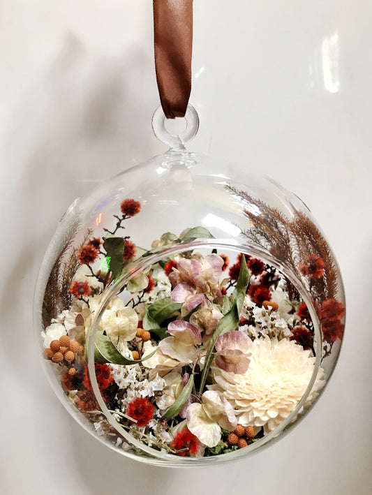 Hanging Flawer Ornament (Large, Orange)