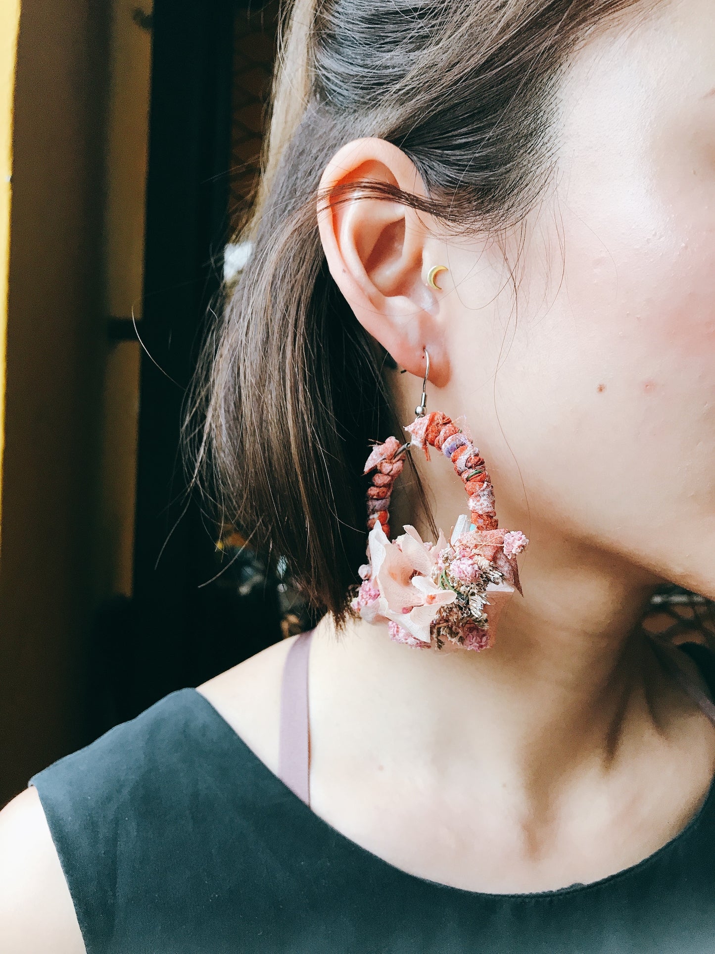 Design Dried Flawer Earring