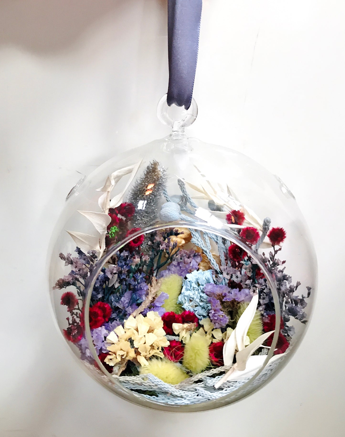 Hanging Flawer Ornament (Large, Blue)