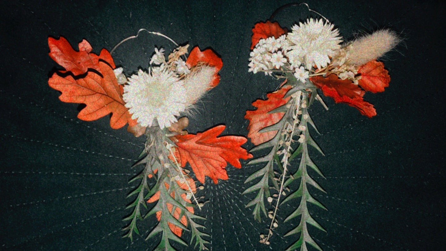 Design Dried Flawer Earring