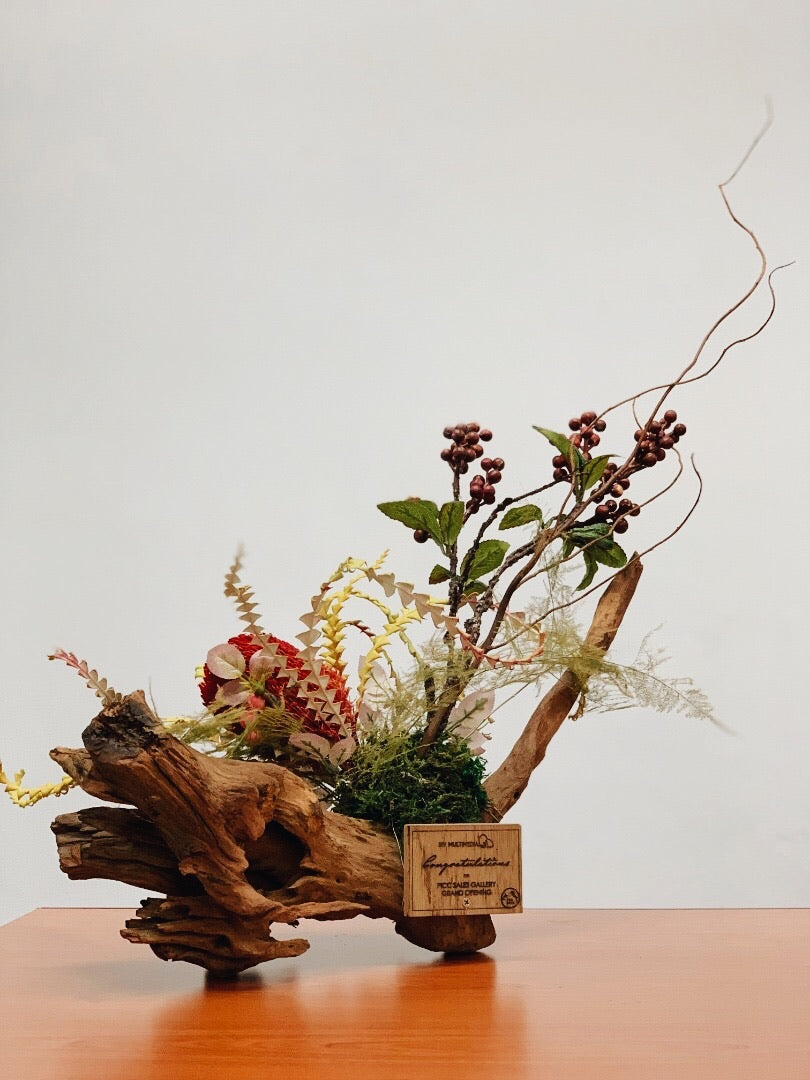 Wooden Dried Flawer Creation