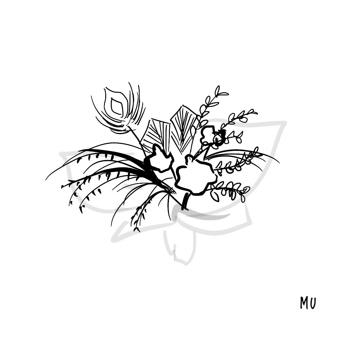 Mu - Ready Made Dried Flower Bouquet